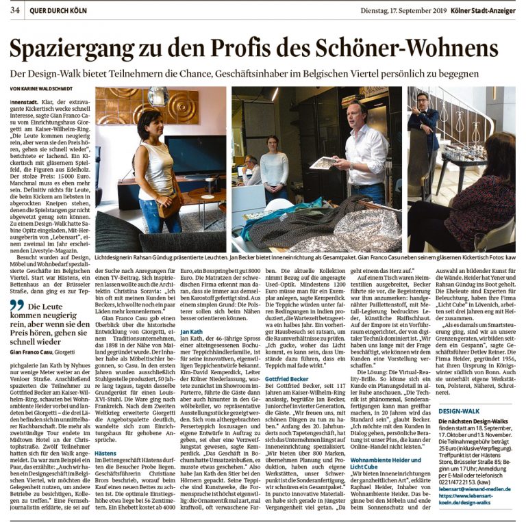 Kölner Stadtanzeiger, 17.09.2019