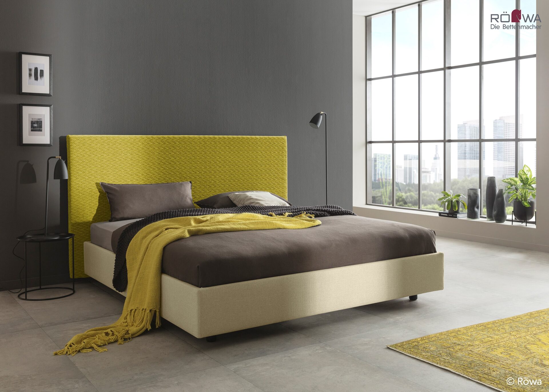 GOOD NIGHT Bett »Someo« von Röwa mit massivem Buchenholz- Untergestell. In verschiedenen Größen und Ausführungen erhältlich bei BETTEN MEYERS