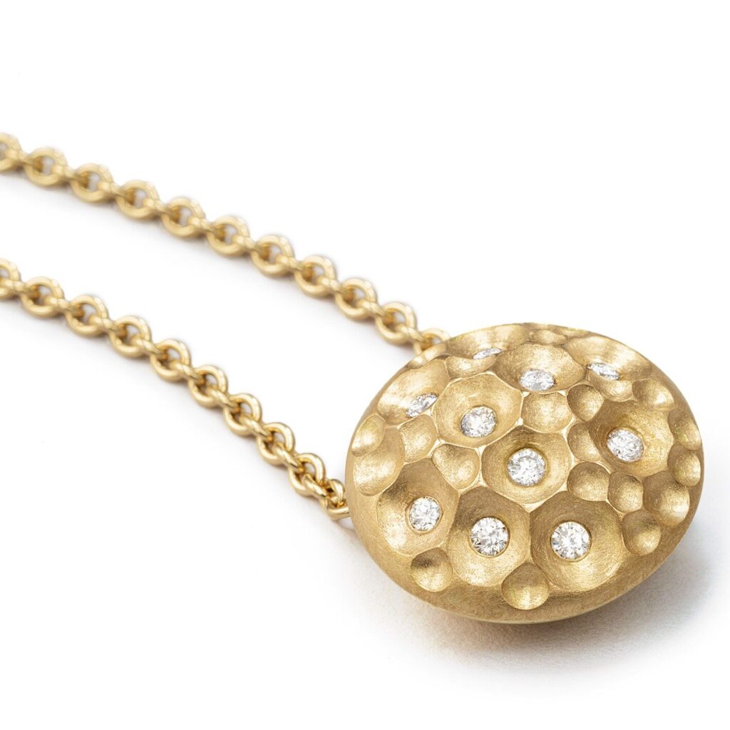 GOLDFLAIR Elegantes Collier aus 750er Gelbgold mit Brillanten von FORM – WERK