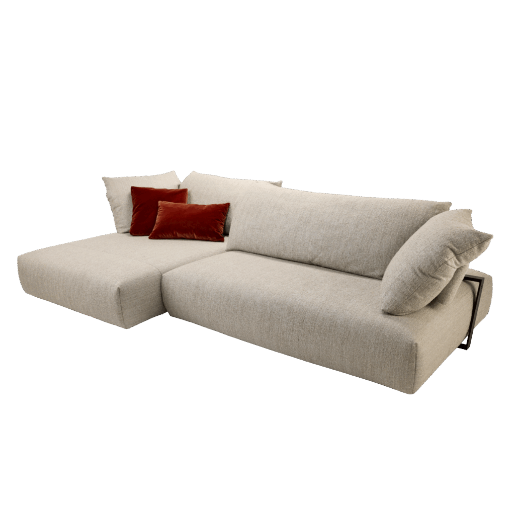 DESIGN STATEMENT Elegantes Funktionssofa »Ginko« von Bullfrog – stufenlose motorische Sitztiefenverstellung und individuelle Material- und Farbauswahl. Erhältlich ab Ende Juli bei LIVING WOHNDESIGN BY TERRY PALMER