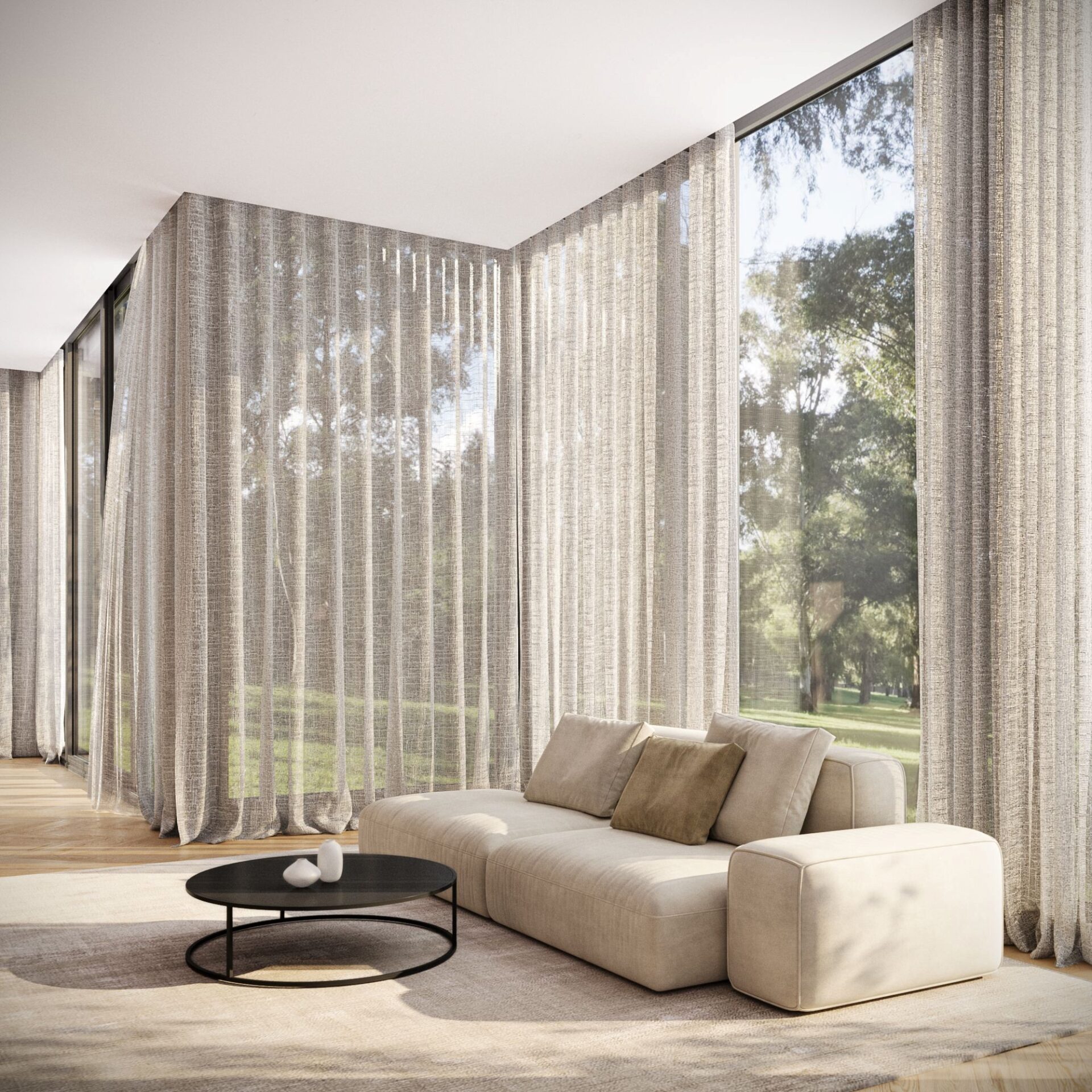 GEMÜTLICH & MODERN Velours-Möbelstoffe und Leinendekorationen von Ado – zeitgemäß, stilvoll und gerne kombiniert mit einem kuscheligen Teppich. Erhältlich bei RAUMAUSSTATTUNG FRANK