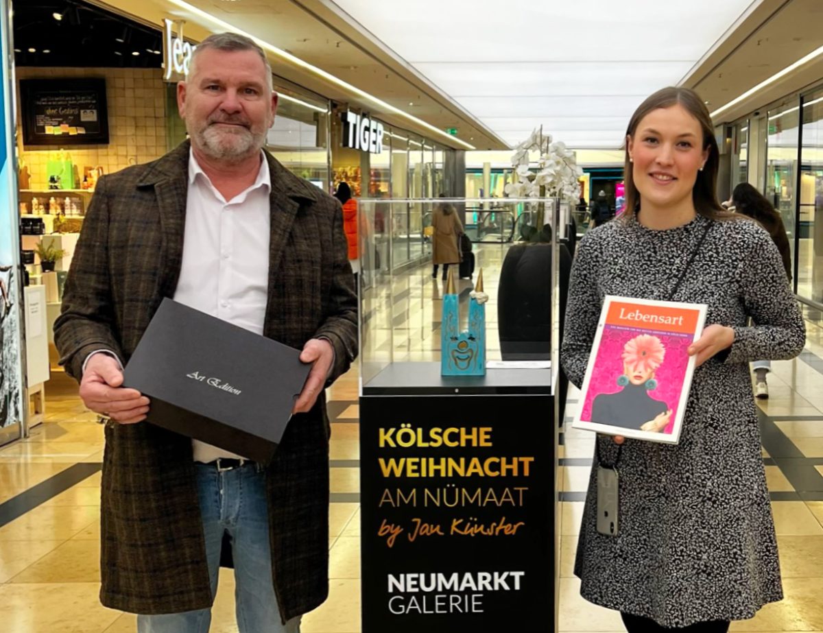 Neumarkt Galerie Köln & Lebensart Glücklicher Gewinner